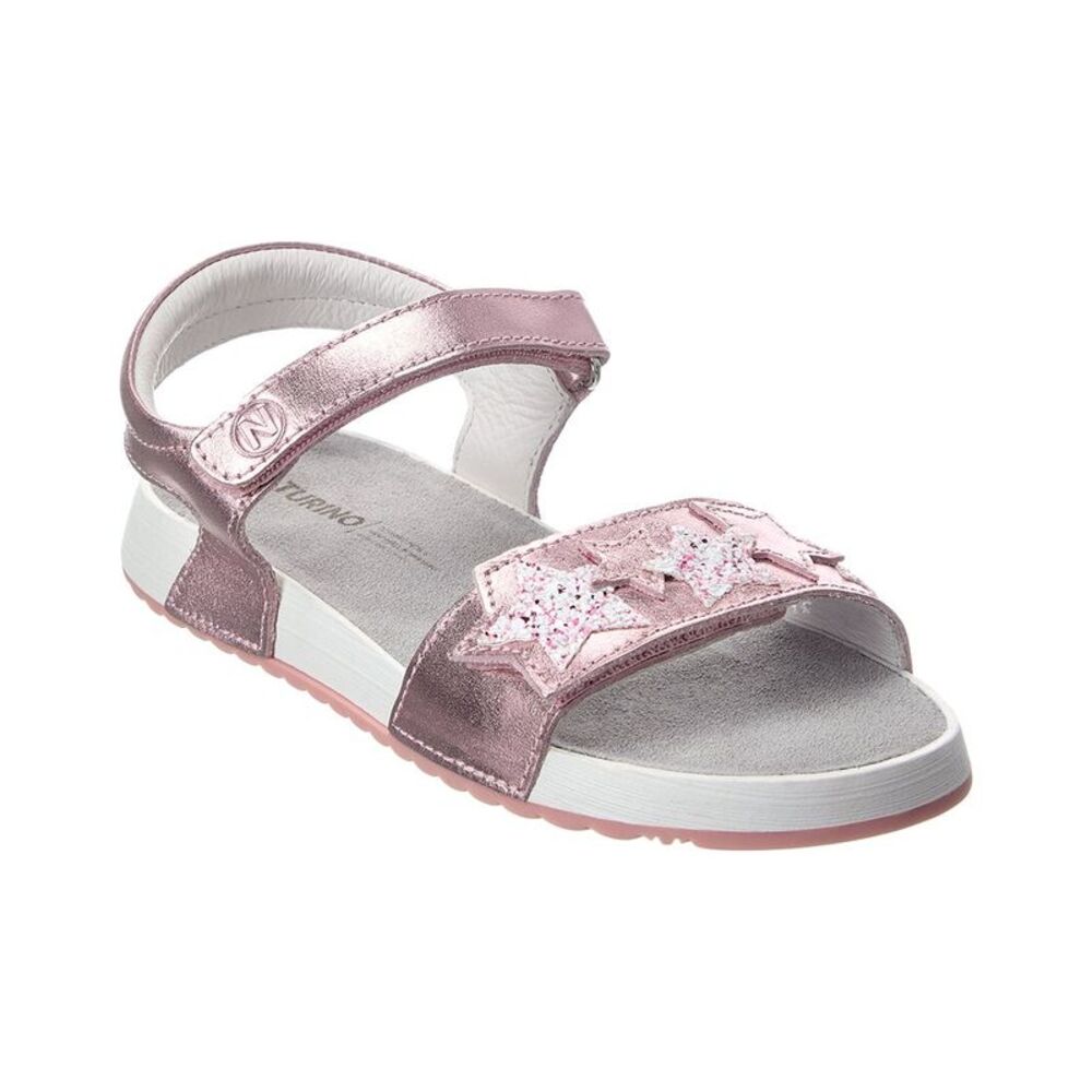 Naturino Dendix Leather Sandal, Pink